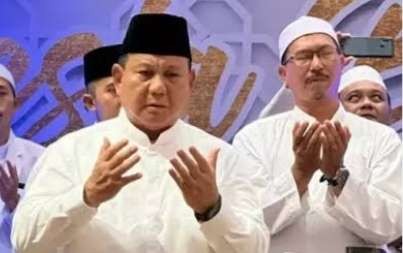 Presiden  RI terpilih Prabowo Subianto mengajak masyarakat berdoa untuk kemenengan Timnad U-23 menghadapi Uzbekistan (Foto: istimewa) )