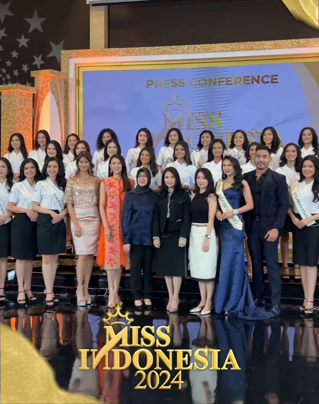 Chairwoman of Miss Indonesia Organization, Liliana Tanoesoedibjo bersama finalis Miss Indonesia 2024. (Foto: Instagram)