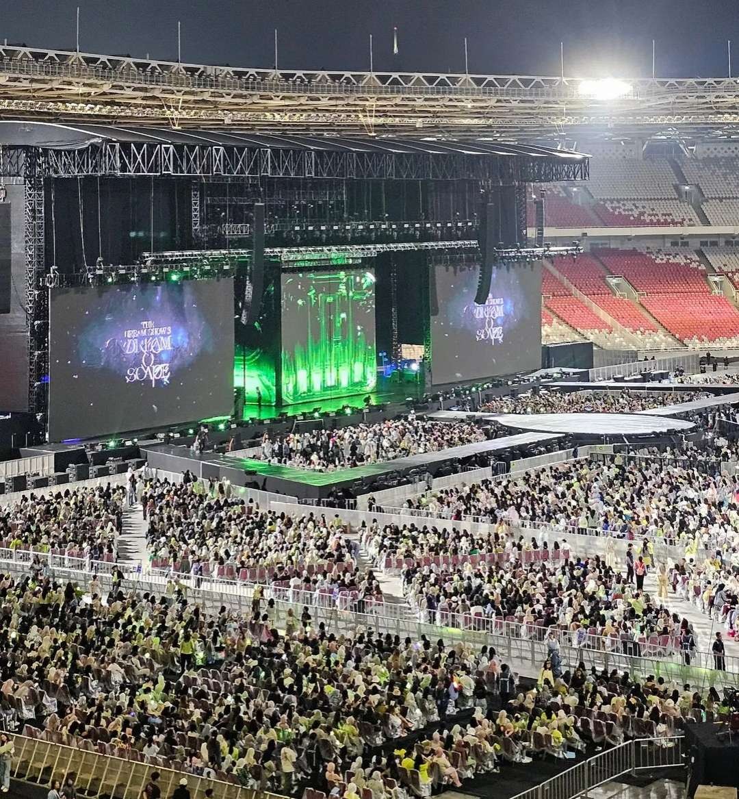 Suasana konser NCT Dream di Stadion Utama Gelora Bung Karno (SUGBK), Sabtu 18 Mei 2024. (Foto: Istimewa)
