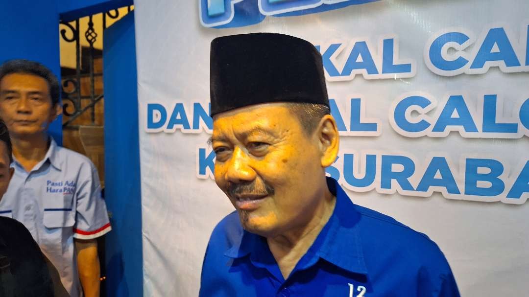 Ketua DPD PAN Kota Surabaya, Mashun Djayadi. (Foto: Julianus Palermo/Ngopibareng.id)