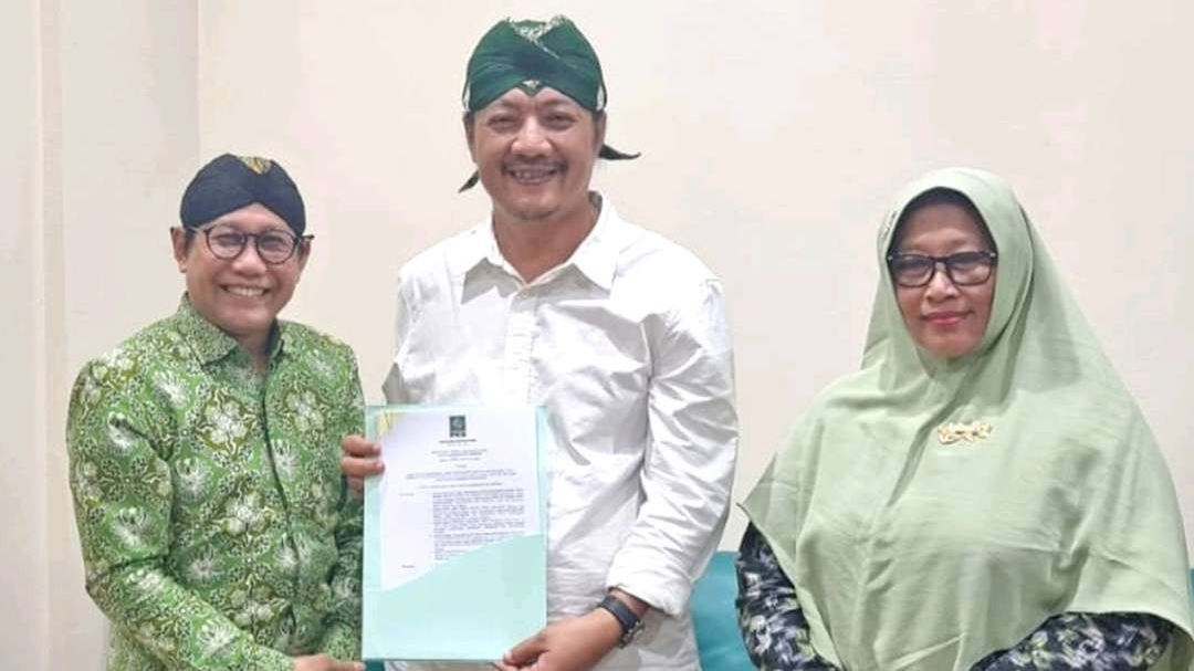 Dewan Pimpinan Pusat (DPP) PKB resmi mengeluarkan rekomendasi Deny Widyanarko sebagai calon Bupati Kabupaten Kediri. (Foto: Istimewa)