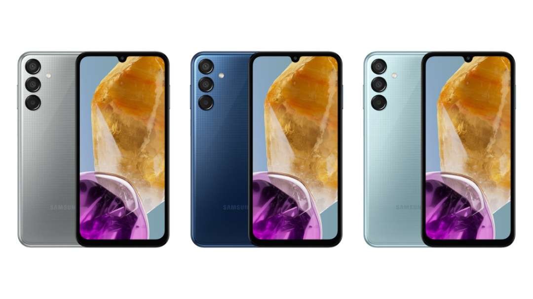 Tiga pilihan warga Samsung Galaxy M15 5G. (Foto: Samsung)