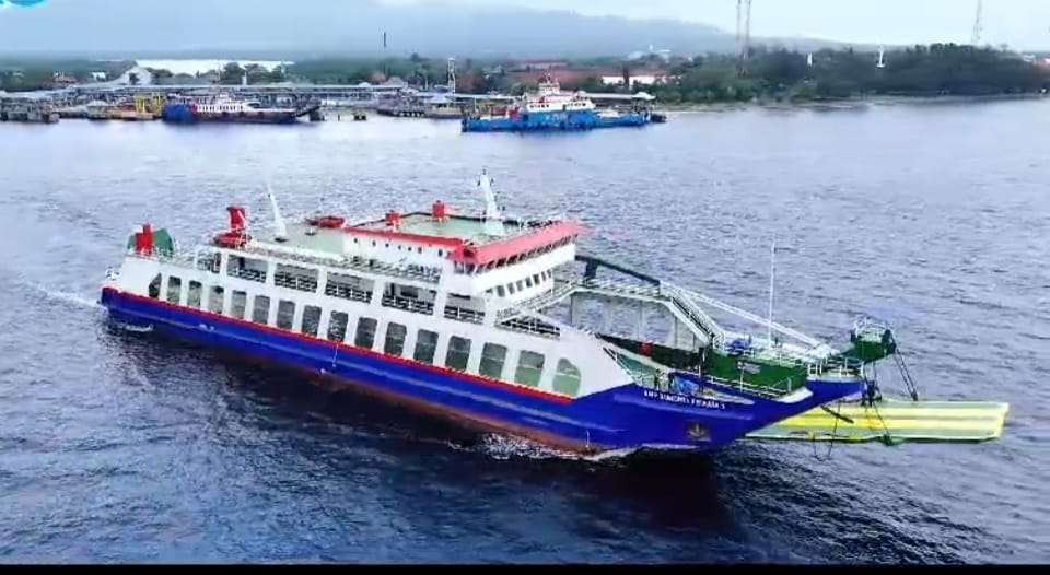 KMP Samudera Perkasa 1 melayani pelayaran lintas Ketapang-Gilimanuk mulai hari ini, Jumat 28 Juni 2024. (Foto: Istimewa)
