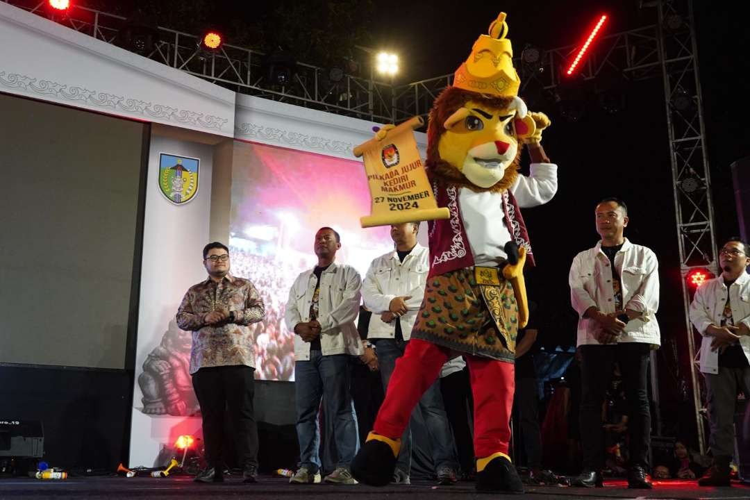 KPU Kabupaten Kediri memperkenalkan maskot dan jingle Pilkada 2024, ajak warga gunakan hak pilih. (Foto: Istimewa)