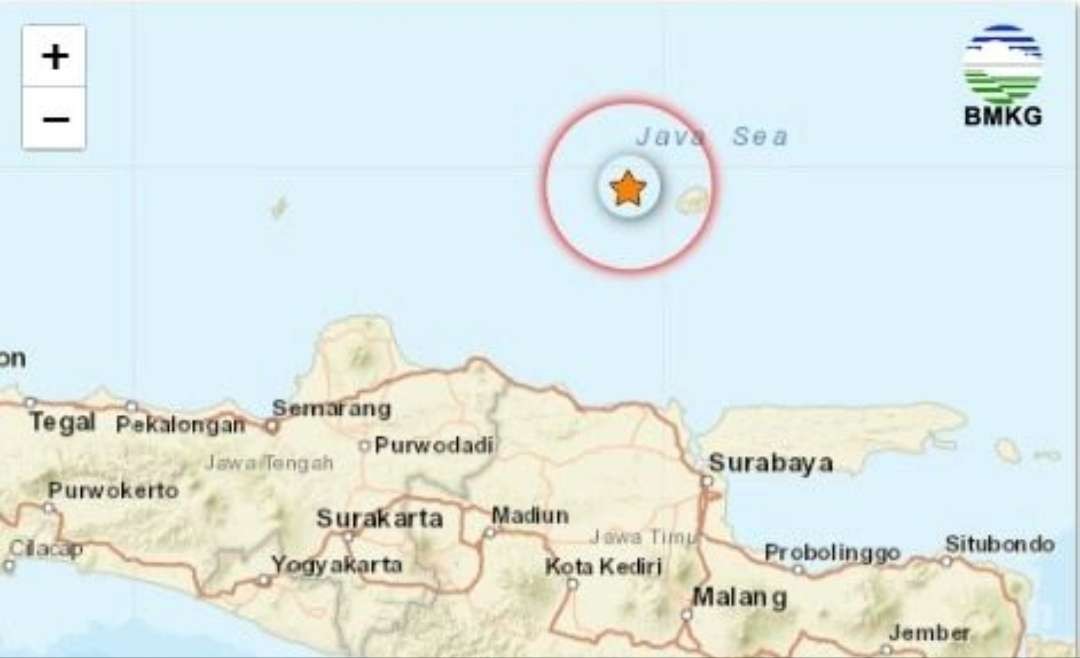 Gempa bumi mengguncang Tuban, Jawa Timur, Senin 1 Juli 2024 pagi. (Foto: Instagram @infobmkgjuanda)